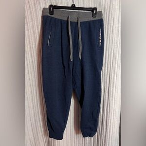 BURLEBO Men's Navy and Gray Joggers